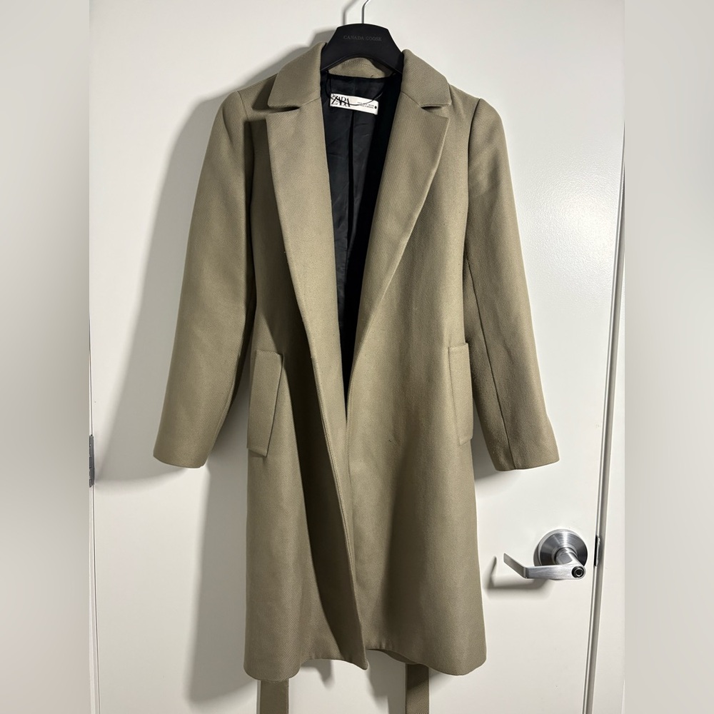 Zara Preppy Trench Coat - Size Small